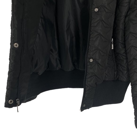 NEW YORK & CO Quilted Star Geometric Bomber Jacket - Picture 8 of 15